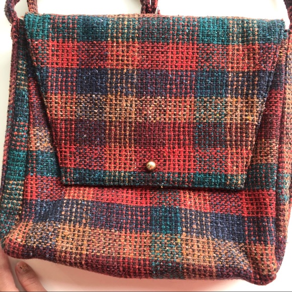 Bags Vintage Plaid Wool Purse Or Bag Poshmark